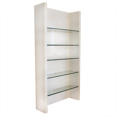 Nagano Freestanding Retail Display in Piano Gloss White